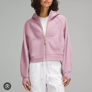 Lululemon Rose Blush Oversized Full Zip Hoodie XS/S